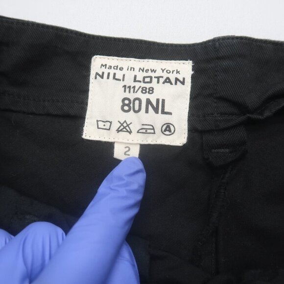 Nili Lotan Paris Pants in Jet Black Size 2 - Picture 9 of 14